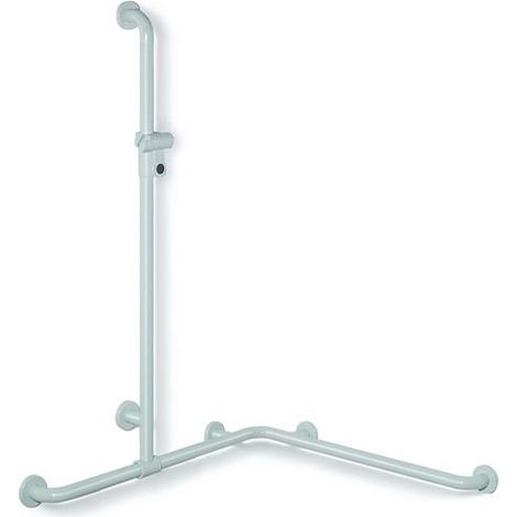 Main courante de douche Hewi SERIE 801 perpendiculaire 1250mm corail