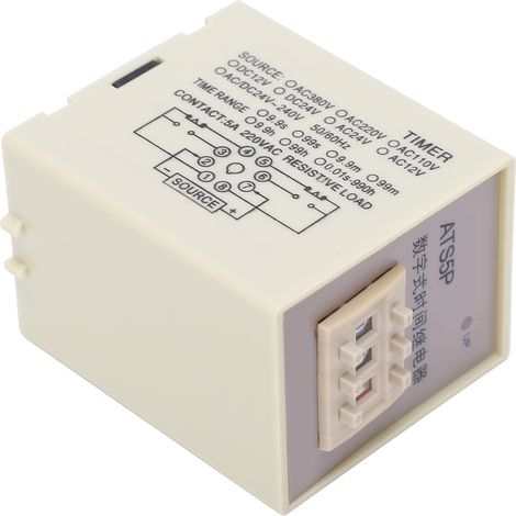 Relais temporisé ATS5P avec affichage numérique LED et réglage flexible, temporisation, module relais temporisé 12 V CC (1/5)