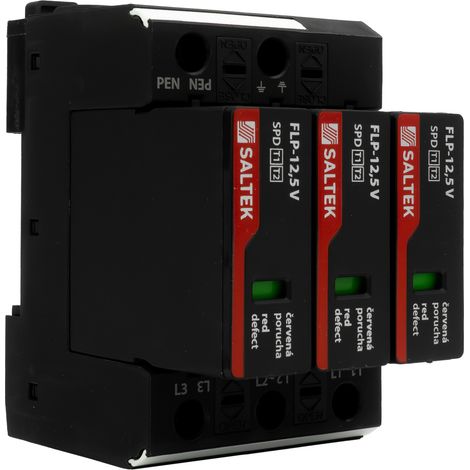 Parafoudre, protecteur de surtension, parafoudre T1 TYPE 1 sur rail DIN (1/5)