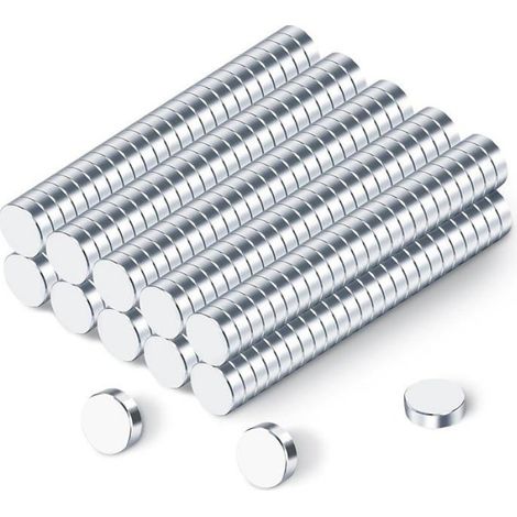 250pcs Petit Aimant Neodyme, 5mm x 1mm Rond Aimant Frigo, Mini Aimants Puissants, Magnet Frigo Aimants Tableau Magnétique 5mm x 1mm (1/2)