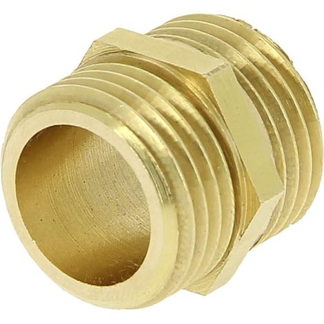 Watts – Raccord laiton mâle 1/2" – Raccord à visser – Filetage 1/2" (15x21) – Série standard mâle/mâle