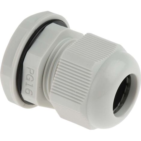 Rs Pro – Presse étoupe PG16 en nylon 66 – Étanchéité IP68 pour câbles 10 à 14mm – Lot de 10 unités pour installations électriques (1/4)