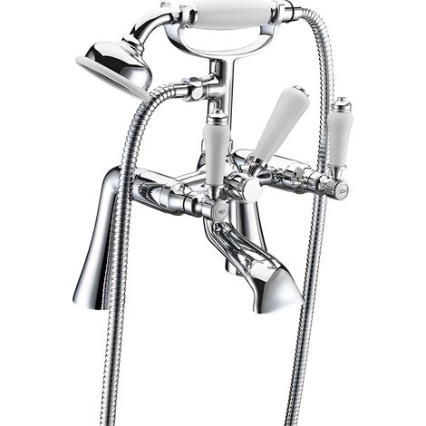Signature Hampstead Bath Shower Mixer Tap with Shower Kit - Chrome