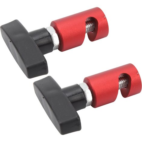 Lot de 2 Pinces de Maintien pour Amortisseur de Capot et Étalon Bougie 2-en-1, Outil Multifonction pour Capot et Coffre Auto, Rouge (1/5)