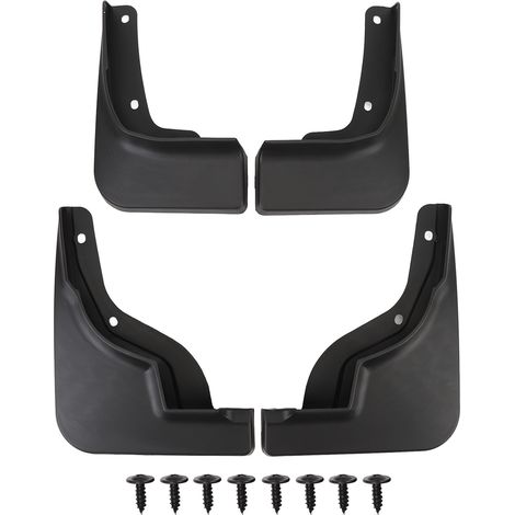 【Juego de 4 protectores】 + 【Protectores contra salpicaduras】 para Elantra 2023-2024 en color negro - Protege contra la suciedad y prolonga la vida útil de la pintura. (1/5)