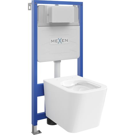 Mexen kit encastré WC bâti-support Fenix Slim avec cuvette WC Teo, blanc brillant - 6103385XX00 (1/3)