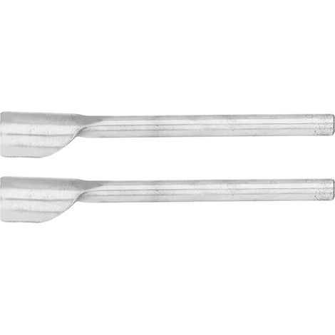Ensemble de 2 Emporte-pièces Demi-circulaires en Acier pour Travail du Cuir, Outils de Sellerie pour Courroies et Accessoires 15mm