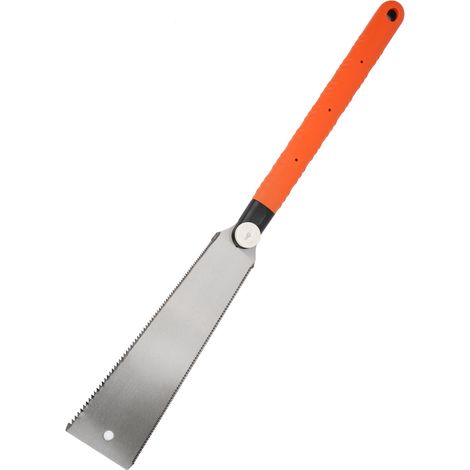 Scie à main double face 25 cm manche long bois pour travail du bois outil de coupe manuel accessoire (1/5)