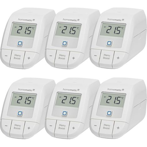 termostato intelligente homematic-ip heizkörperthermostat funzione boost 6 pezzi