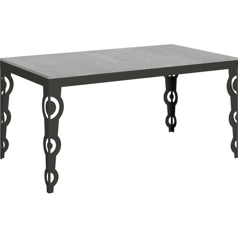 Tavolo Allungabile 160-264x90x80 cm Karamay Evolution Cemento (1/4)