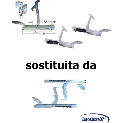 LOFRA CERNIERA FORNO cm 80/ 90 SPORTELLO 3 VETRI - 2 CERNIERE 03040079 C 62 (1/4)