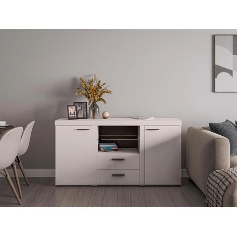 AX LIVING Schubladenschrank Kommode Spacoro 2T2S  Modern in Beige