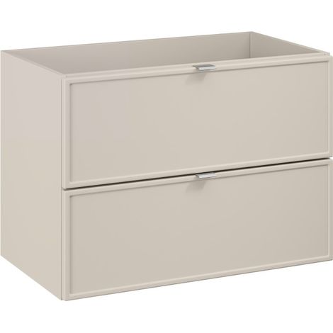 Möbelunterschrank BRAZZA – 2 Schubladen – Farbe Kongo-Braun – 80 cm – Zum Aufhängen