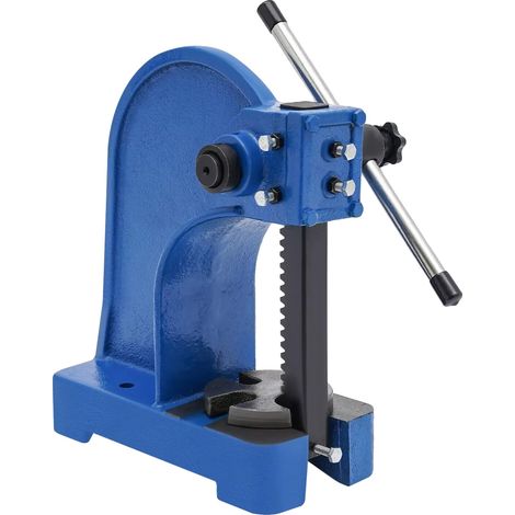 Pressa a leva manuale, da tavolo, ad alta pressione, blu (1/2)