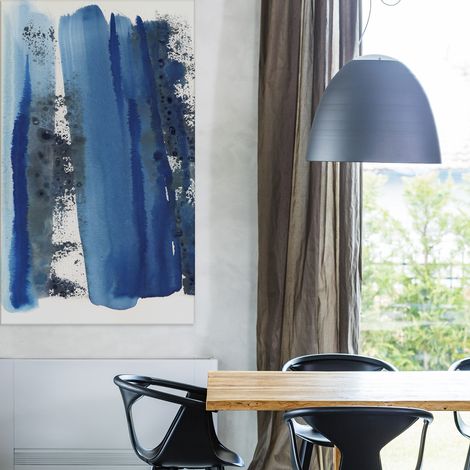 Tableau blue waves 04 en toile imprimée, 120x80 cm (1/5)