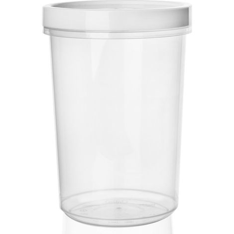 Contenitore per alimenti da cucina con coperchio, ideale per zuppe, insalate e piatti pronti, grande, 1 litro. (1/5)