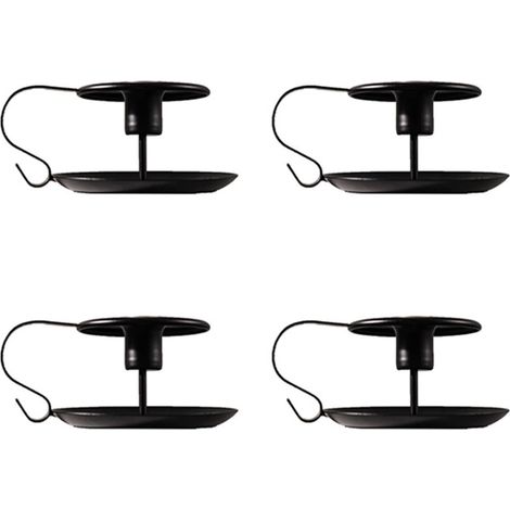 Bougeoirs, Rétro Fer Cuisson Peinture Poignée Bougeoir Pilier Décoratif Bougeoir pour la Décoration De Mariage, Décoration de la Maison Bar Fête(4 Pcs) (1/5)