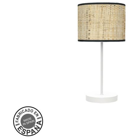 Lampada da Tavolo Fashion 1xe14 Canna Bianca/Scura 42x17x 17 Cm