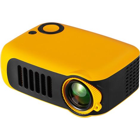 Mini projecteur portable, projecteur home cinéma compatible avec les batteries externes, (1/5)