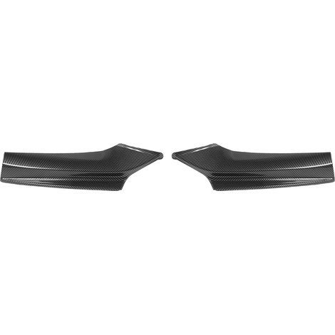 Paire de becquet de lèvre de pare-chocs avant réduisant la résistance au vent séparateur d'angle pour série 5 F10 F11 M Sport 2010 à 2016 style fibre de carbone (1/5)