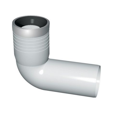CURVA WC PROLUNGATA CON GUARNIZIONE E TAPPO Diam. 90/116 NICOL
