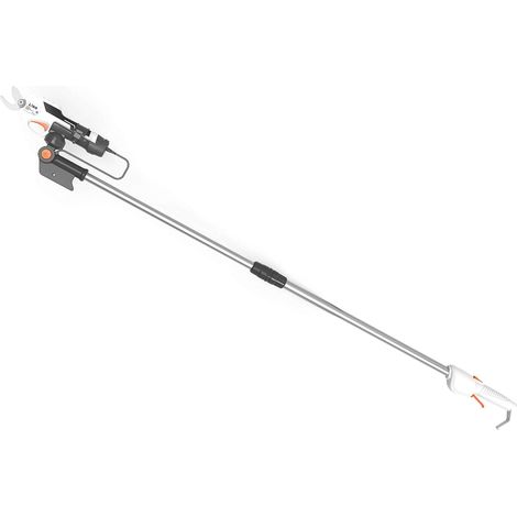 Sécateur de Jardin électrique télescopique sans Fil, avec Batterie Rechargeable intégrée et poignée Extensible, pour Branches, Bordures de pelouse, etc., diamètre de Coupe Max de 25 mm (1/5)