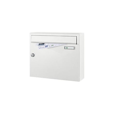 Buzón  conforme a DIN EN 13724  blanco tráfico RAL 9016
