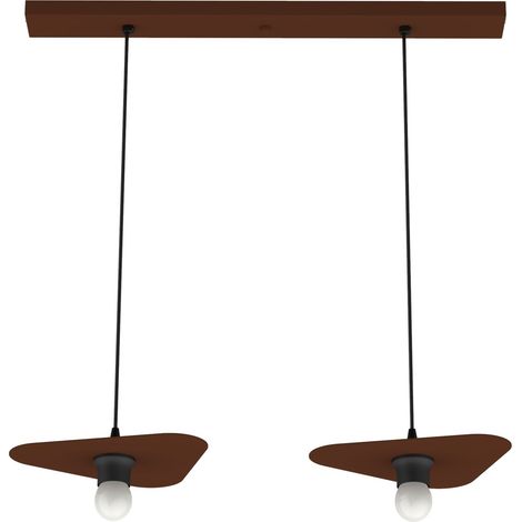 LUMICOM  CLOUD Sospensione, 2XE27, max 42W, metallo, corten, 25x20cm (1/2)