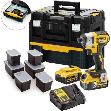 Dewalt DCF887P2 18V XR Brushless 3 Speed Impact Driver + TStak III Deep Drawer (1/4)