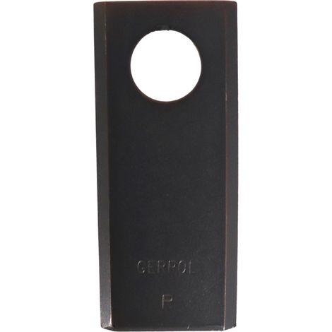 Coltello trinciapaglia con foro Ø 18mm lunghezza 173mm larghezza 50mm