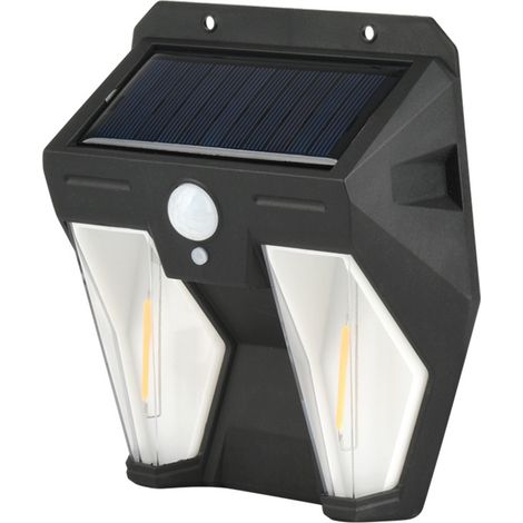 Lámpara solar de doble cara con sensor de movimiento, resistente al agua (20×15×30 cm) (1/5)