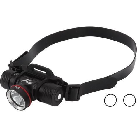lampe de poche-Lampe frontale de plongée LED 1500LM IPX8, lumière jaune, profondeur 80m (1/4)