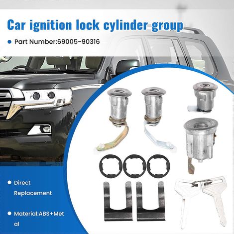 69005-90316 pour Toyota Land Cruiser 1975-1986 FJ40 FJ43 FJ45 BJ40 - Kit de verrouillage du cylindre d'allumage (1/5)
