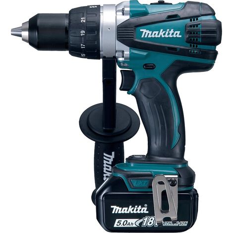 Makita – Perceuse-visseuse sans fil 18V DDF458RTJ – 5Ah – Moteur Brushless – Coffret MAK-PAC – Éclairage LED intégré – Couple 50Nm
