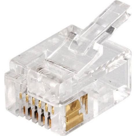 econ connect MPL6/6DEC Modular-Einbaubuchse MPL6/6DEC Stecker, gerade Polzahl Sensoren 6P6C Klar 1
