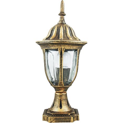 Lámpara de jardín retro Florence 37cm E27 IP43 pátina Goldlux (1/5)