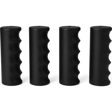 Lot de 4 poignées de brouette antidérapantes - Diamètre intérieur : 30 mm - Longueur : 12 cm - Pour diable, brouette (1/5)