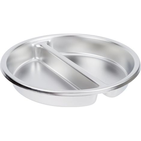Bac Alimentaire Inox Rond 3,8L 2 Compartiments - Pujadas (1/5)