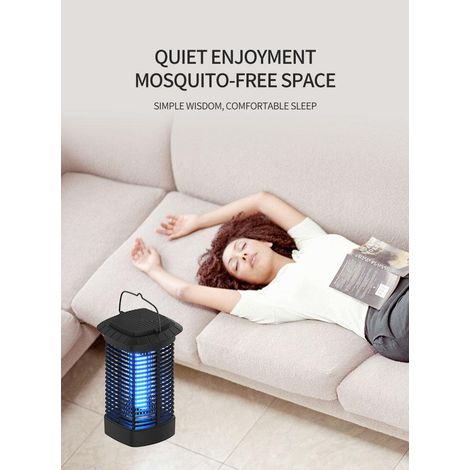 2-in-1 Camping-Moskitolampe mit Haken (CE-Standard), tragbar und effektiv, USB-aufladbar, IPX6 wasserdicht, ideal für den Innenbereich, Balkon, Garten und Wandern. (1/5)