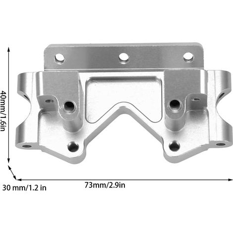 Bloc avant en aluminium pour Traxxas Rustler, Slash, Stampede - Pièce de rechange légère et résistante