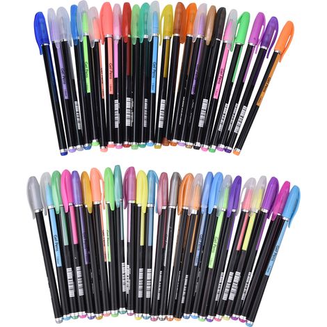 48 Crayons de Dessin Plastique, Outils de Peinture Lumineux, Fournitures Scolaires Artistiques pour Étudiants (1/5)