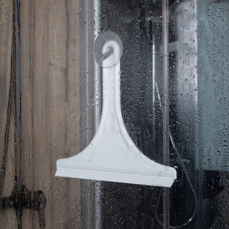 Raclette de douche en plastique, 27 cm, blanc, Schulte