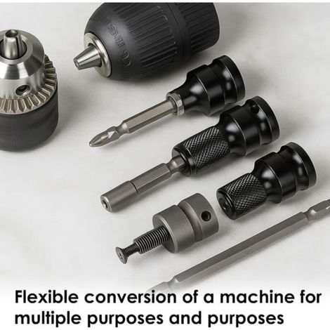 2 Pièces Adaptateur De Douille Pour Clé À Chocs, 1/2 À 1/4 Pouce Porte-Embout, Adaptateur Hexagonal En Acier, Compatible Av (1/5)