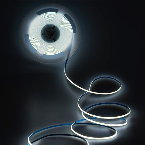 Ruban LED COB monochrome - 24V DC - 8W/m - 3mm - 400 LED/m -