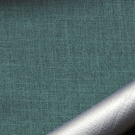Tissu occultant et isolant thermique métallisé Bleu Paon 140 cm
