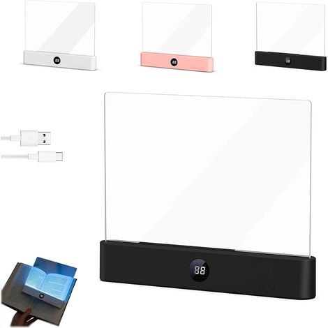 Lampe de lecture LED intelligente, rechargeable, pleine page, (1/5)