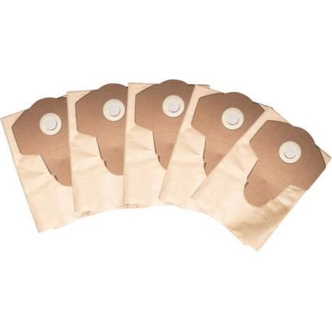 Lot de 5 sacs à poussière en papier SCHEPPACH pour aspirateurs - 20 L - 7907709703 (1/2)