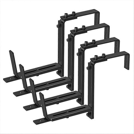4 pièces réglable jardinière boîte Bracket 6 pour 12 5 pouces (1/5)