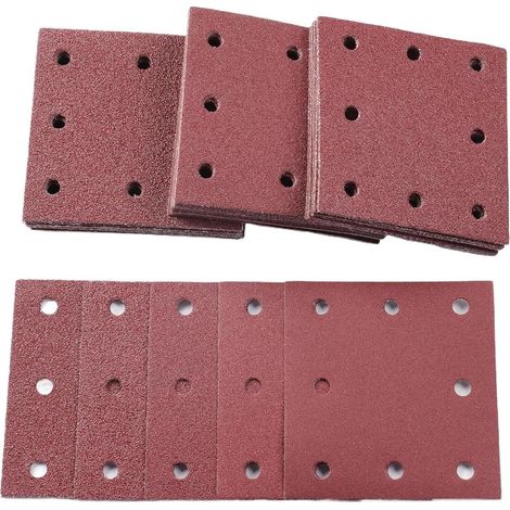 Papier abrasif Lot de 120 feuilles abrasives pour travaux (1/5)