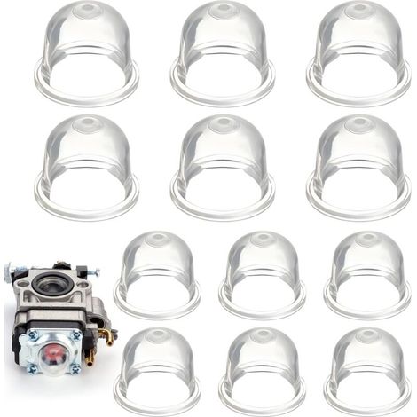 12-teilige Primer-Birne für Freischneider, 22 mm/19 mm Primer-Pumpe für Freischneider, für Trimmer, Heckenschere, Benzinsäge, Gebläse-Kraftstoff-Primer-Birne (1/4)